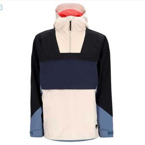 Obermeyer Men's Small Steibis Shell Anorak Ski Jacket Snowboard NWT Blue Black